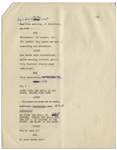 Moe Howard's Signed 15pp. Script From a Scene in a Stooges Movie With Shemp, Hand-Annotated by Moe for Curly Joe Instead -- Likely Edited for a Charity Performance -- 8.5'' x 11'', Very Good
